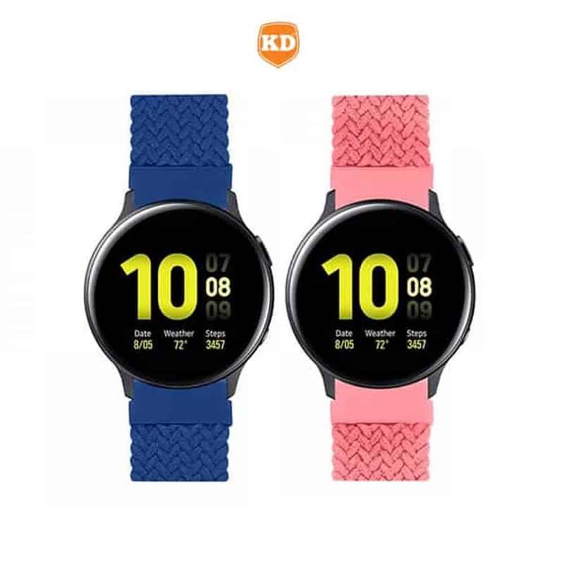 Killer Deals 20mm Universal Watch Elastic Loop Strap- Red + Navy Combo