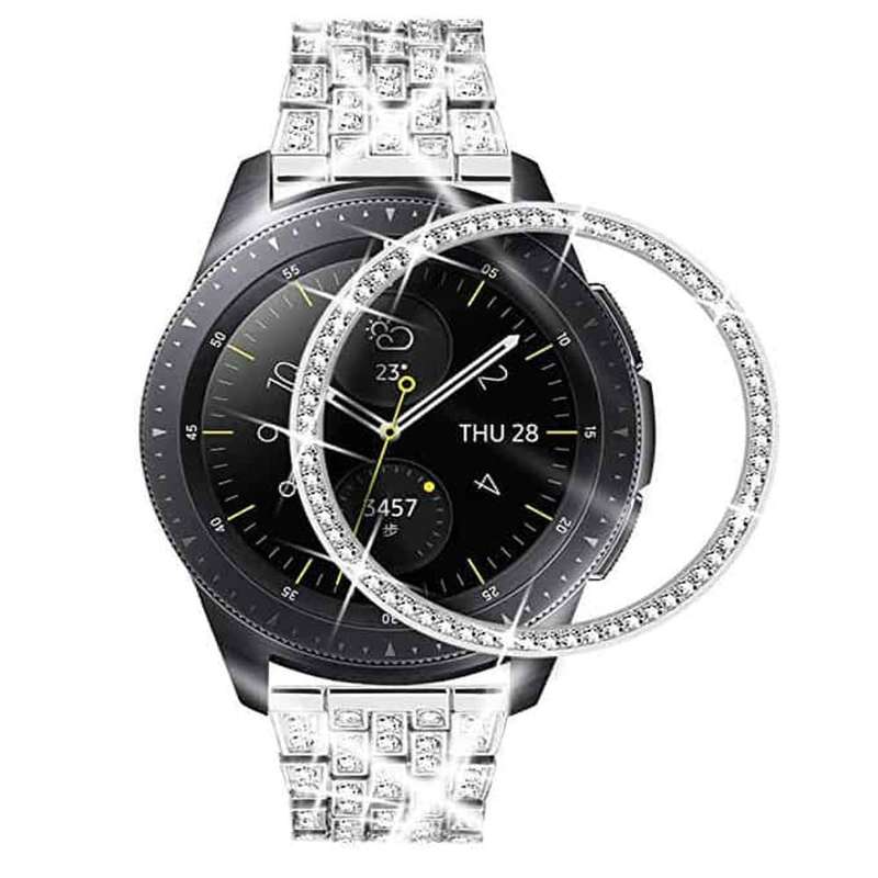 Killer Deals TPU Case + Bezel Combo for 46mm Samsung Galaxy Watch- Silver