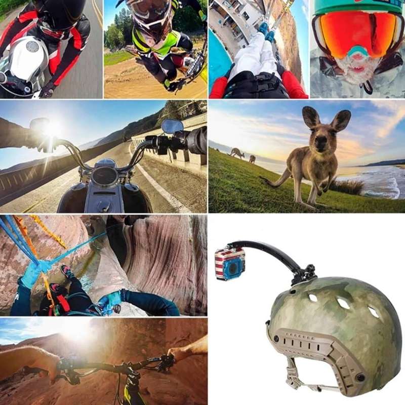 Action Mounts Helmet Extension Arm Mount for GoPro Hero 5/ GoPro Hero 4