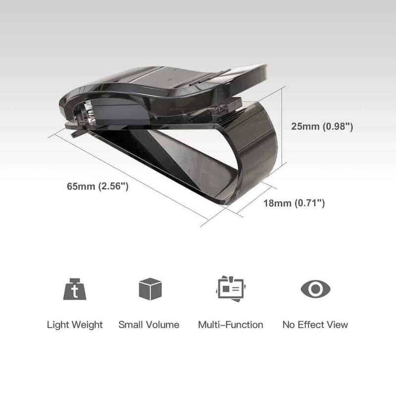 Killer Deals Car Visor Glasses Sunglasses & Ticket Credit Card Clip Holder (Black) 8 pack Combo