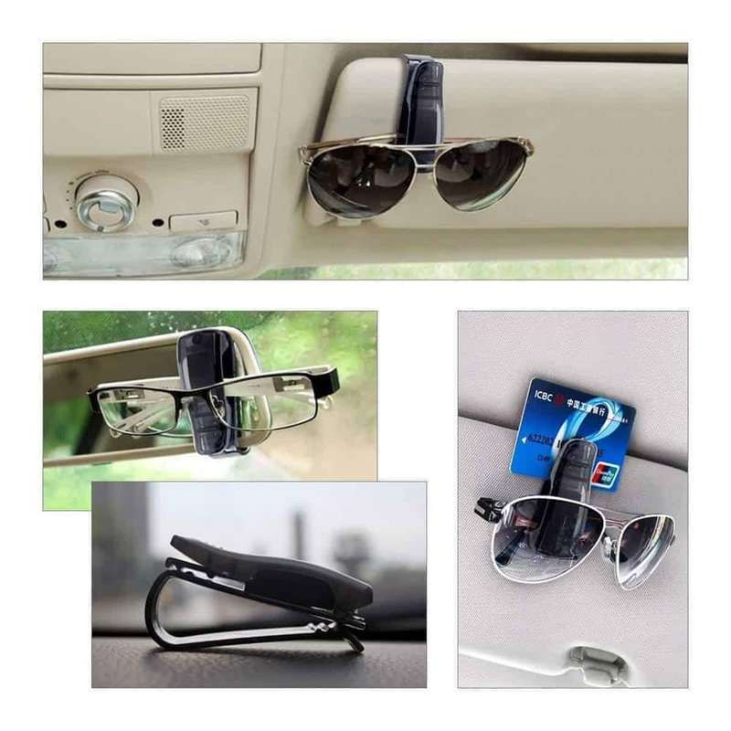 Killer Deals Car Visor Glasses Sunglasses & Ticket Credit Card Clip Holder (Black) 8 pack Combo