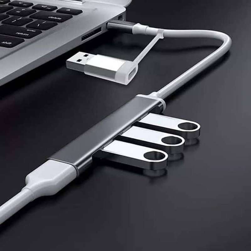 Killer Deals 3-Port Type-C to USB 3.0 Hub- Data Transfer- Laptops, PCs & Phones