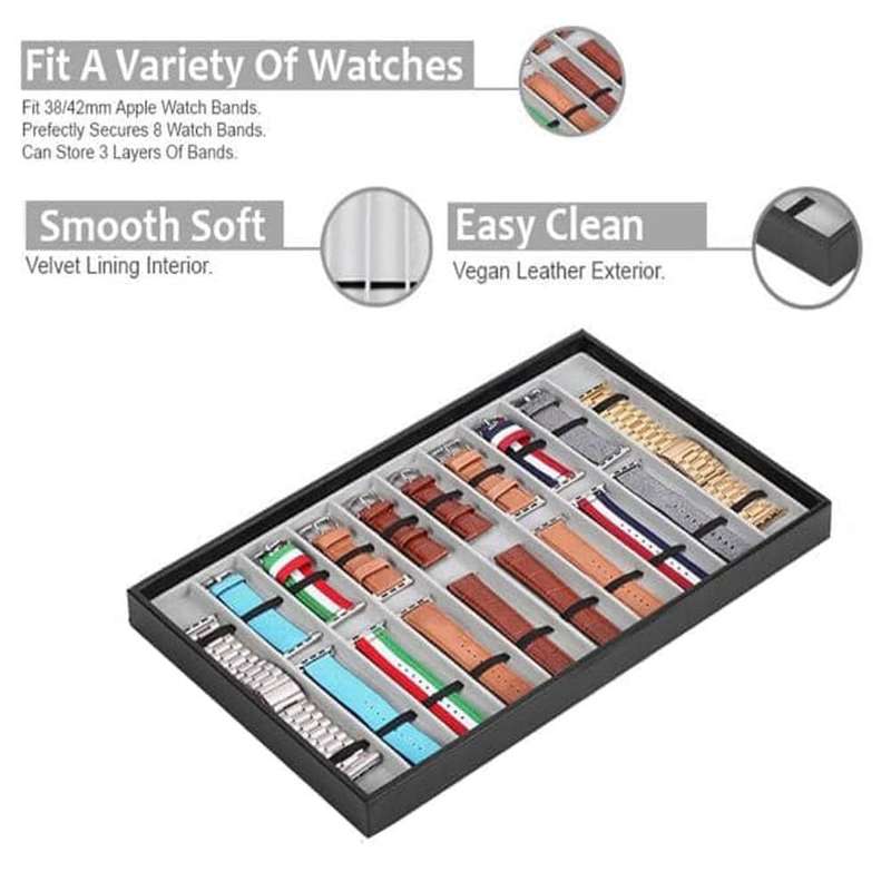 Killer Deals Storage Organizer Tray for Watch & Band Straps 10pc