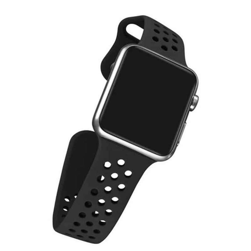 Silicone Strap for 38/40/41mm Apple Watch (S/M) - Black