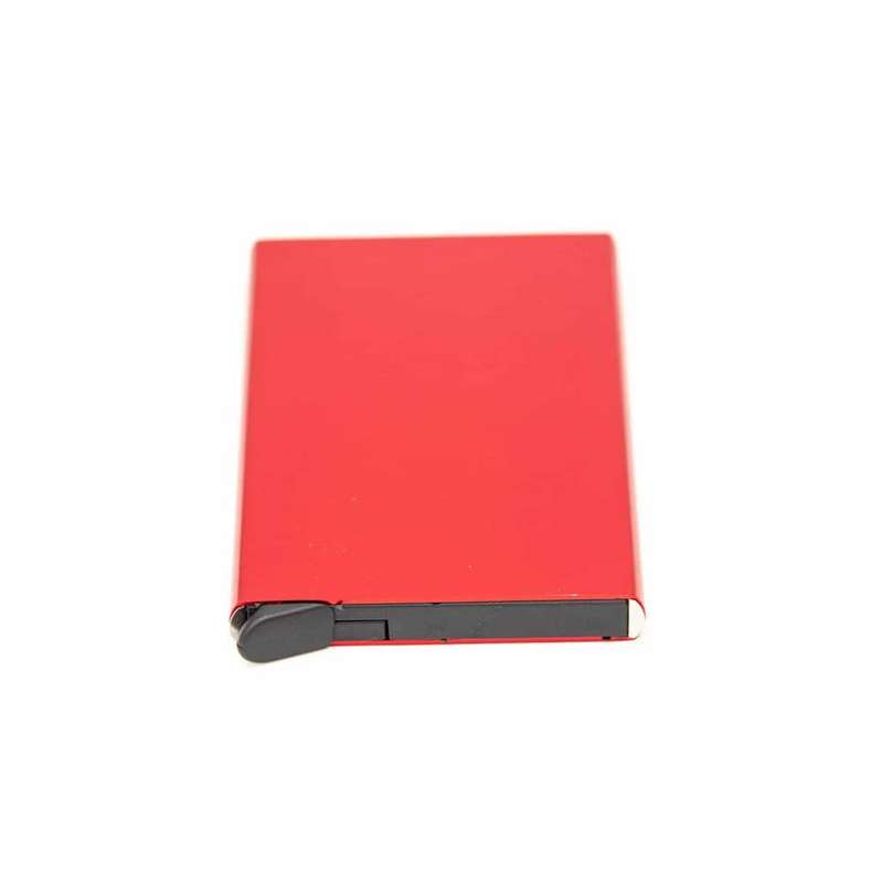 Killer Deals Minimalist Aluminum RFID Blocking Automatic 5 Card Wallet - Red X2 Combo