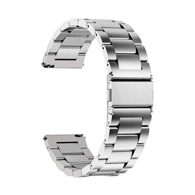 Killer Deals 24mm watch 3 links stainless -steel strap - Silver