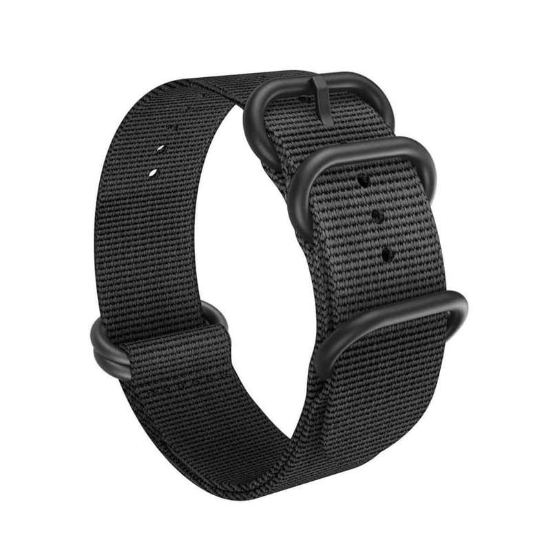 22mm Nylon Strap for Garmin Fenix 5 / Fenix 6/ Fenix 7- Black