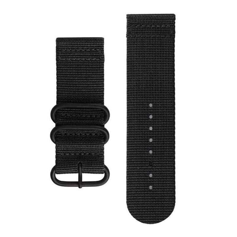 22mm Nylon Strap for Garmin Fenix 5 / Fenix 6/ Fenix 7- Black