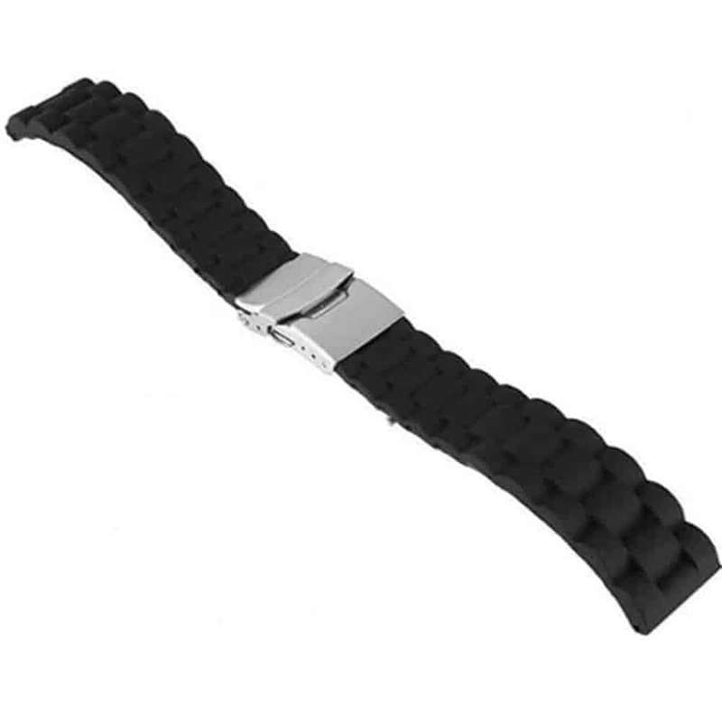 Killer Deals 20mm Universal brand replacement silicone watch strap - Navy (M-L)