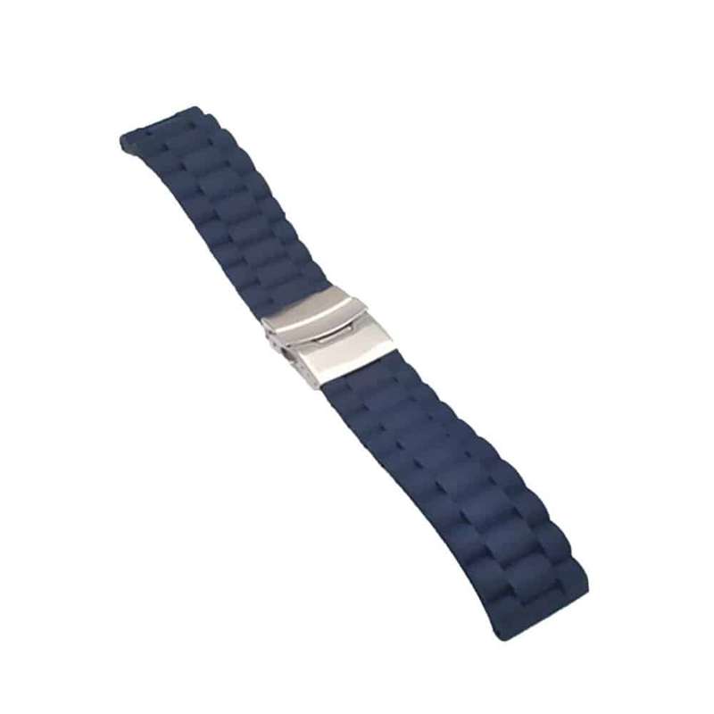Killer Deals 20mm Universal brand replacement silicone watch strap - Navy (M-L)