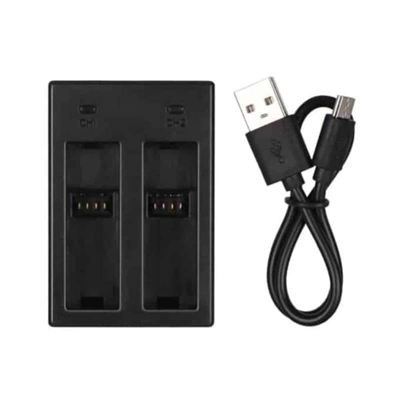 Action Mounts Dual Battery Charger & USB Cable for GoPro Hero 5/ 6/ 7