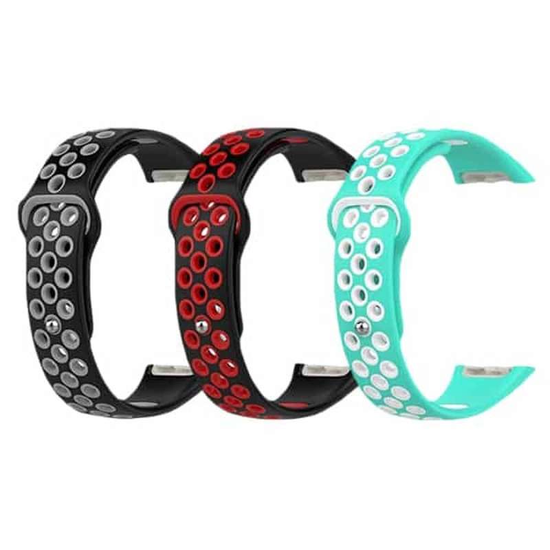 Killer Deals Silicone Strap for Huawei Band 6/Pro/ Honor Band 6 - Frost Blue+White