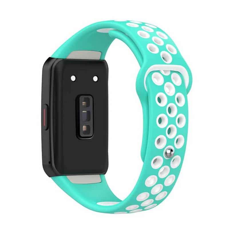 Killer Deals Silicone Strap for Huawei Band 6/Pro/ Honor Band 6 - Frost Blue+White