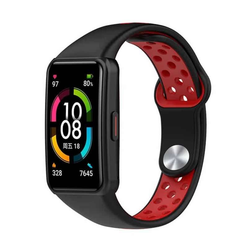 Killer Deals Silicone Strap for Huawei Band 6/Pro/ Honor Band 6 - Frost Blue+White