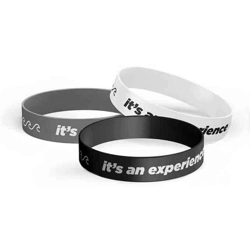 Killer Deals Silicone Band (it is a experience),22cm Color:White with black print x10 Combo