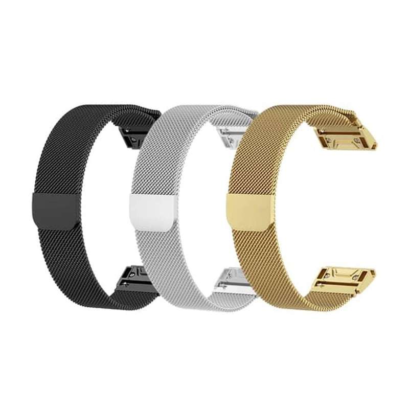 Killer Deals 20mm Stainless Steel Milanese Strap for Garmin Fenix 5S-Silver