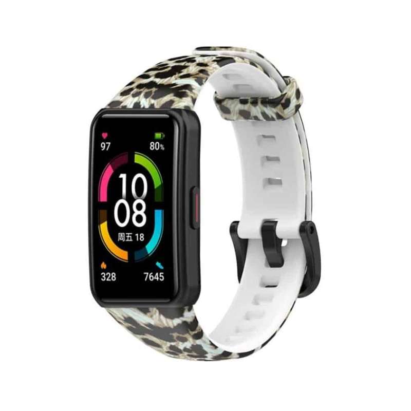 Silicone Strap for Huawei Band 6 - Leopard