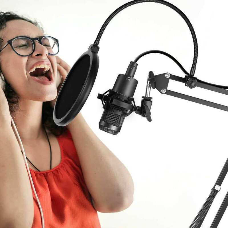 Blue Yeti Snowball Boom Scissor Arm Desk Microphone Stand