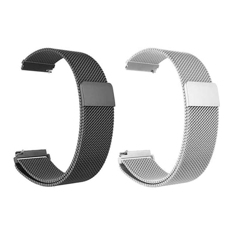 Killer Deals Stainless Steel Milanese Strap for Huawei GT sport, Vivoactive 4 - Black