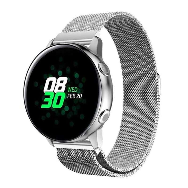Killer Deals Stainless Steel Milanese Strap for Huawei GT sport, Vivoactive 4 - Black