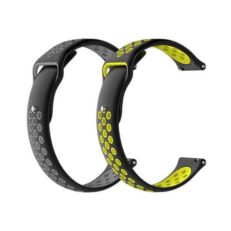 Silicone Strap for Amazfit - Black and Grey