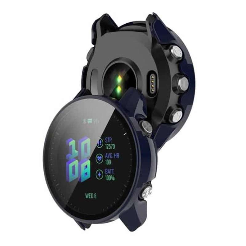 Killer Deals Garmin Forerunner 255 Protective Shock-Absorbing Silicone Case - Navy