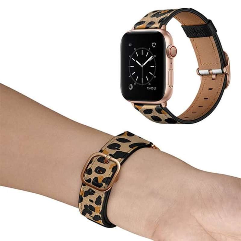 Killer Deals 22mm Universal Watch Vegan Leather Strap for Samsung/Huawei- Leopard