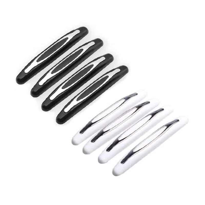 Universal Anti-Scratch Car Door Edge Guard Bumper x4- Black