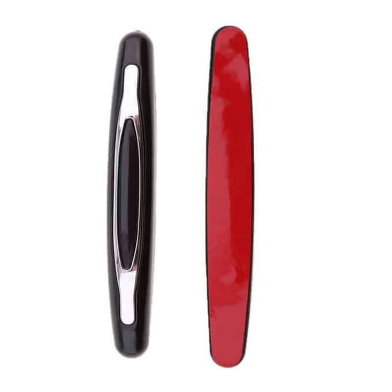 Universal Anti-Scratch Car Door Edge Guard Bumper x4- Black