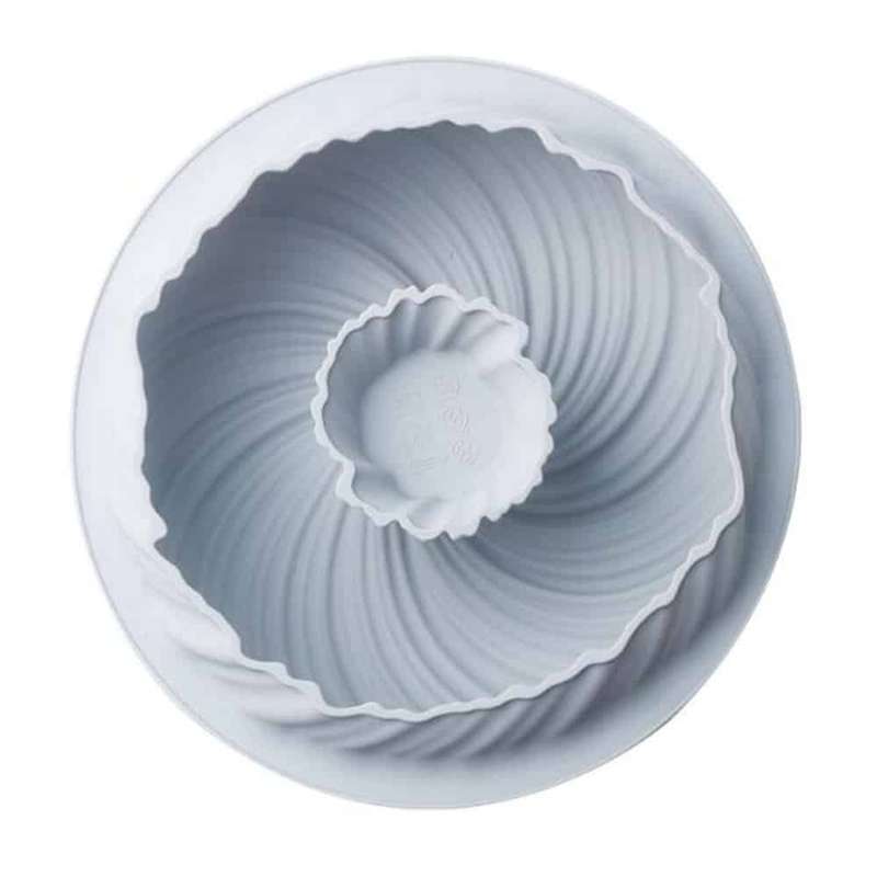 Round Swirl + Spiral Bundt Cake Silicone Baking Mould Combo