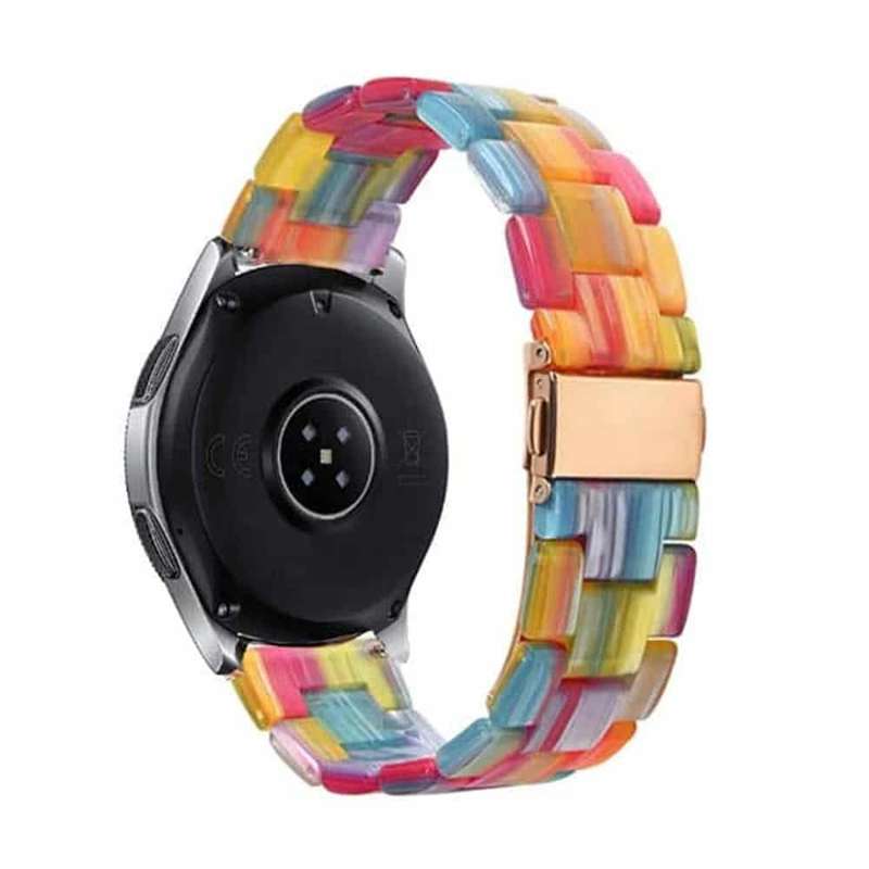 22mm Universal Resin Strap for Huawei/ Garmin- Multicolour- x2 Combo