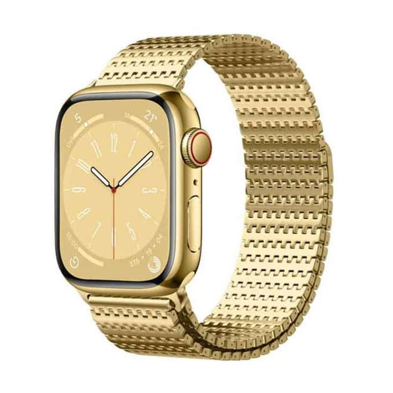 Killer Deals Needle chain magnetic absorption steel band for Apple 42/44/45/49mm watch - Rose Gold