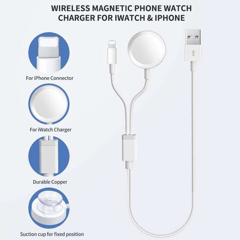 Killer Deals Dual Charger for Apple Watch/iPhone/iPad + Free Wristband Combo