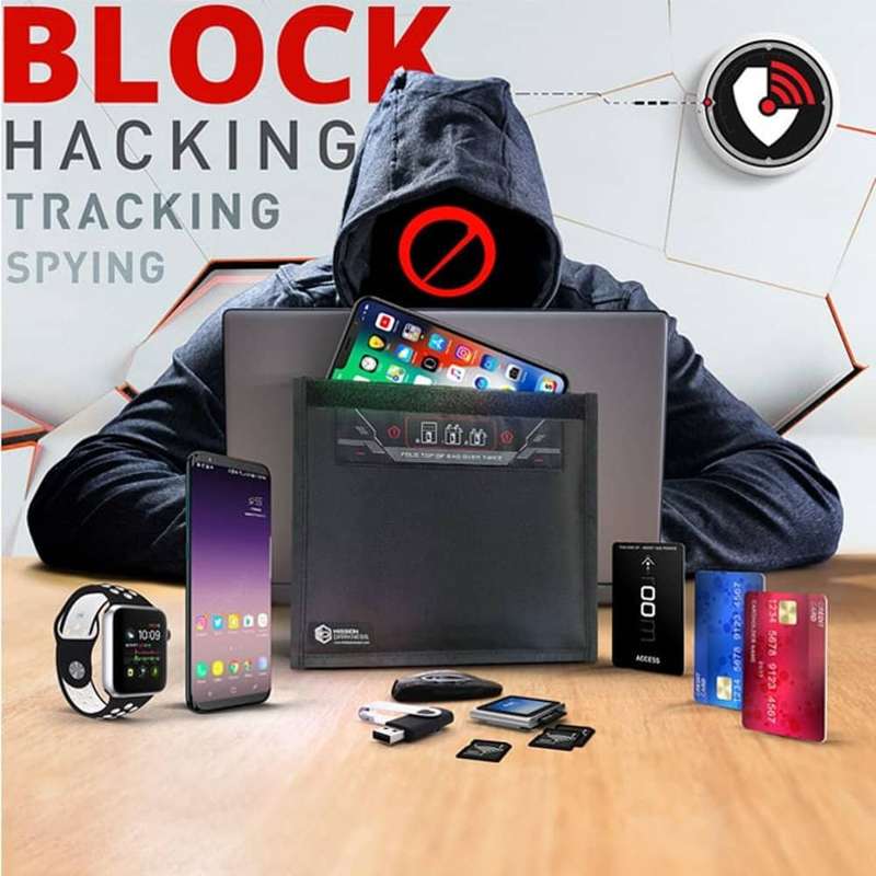 Killer Deals RFID Signal Blocker Anti-Tracking Phone Travel Faraday Bag