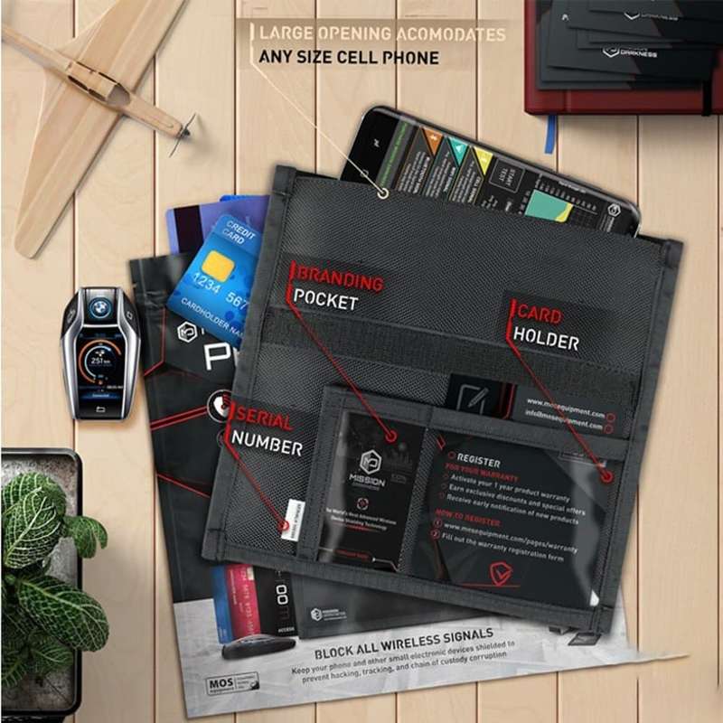 Killer Deals RFID Signal Blocker Anti-Tracking Phone Travel Faraday Bag