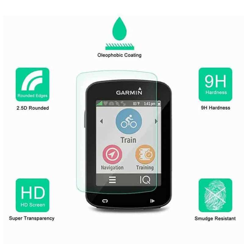 Killer Deals Anti-Shatter Tempered Glass Screen Protector for Garmin Edge 820 x2 Combo