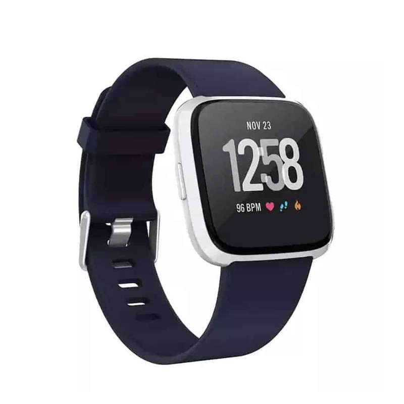 Killer Deals Navy Silicone Strap (M/L) + TPU Case Combo for Fitbit Versa