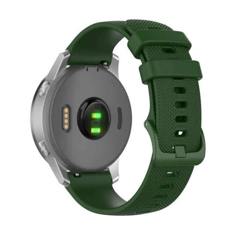Universal 22mm Silicone Replacement Strap- Dark Green
