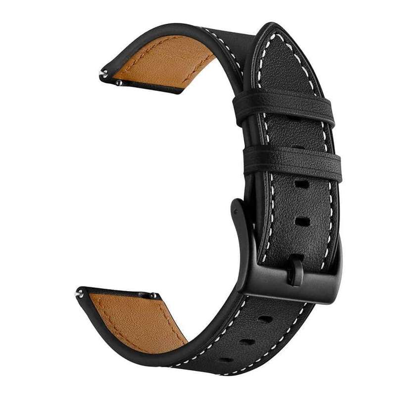Killer Deals Leather Strap for Samsung Gear S4 Gear,16.5cm,-Black