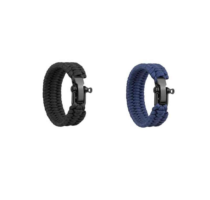 Killer Deals Paracord Outdoor Camping Tactical Survival Bracelet - Navy- L