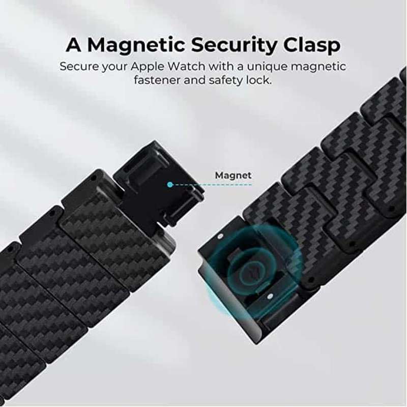 Killer Deals 100% Carbon Fibre Strap for 38/40/41mm Apple Watch w/ Tool