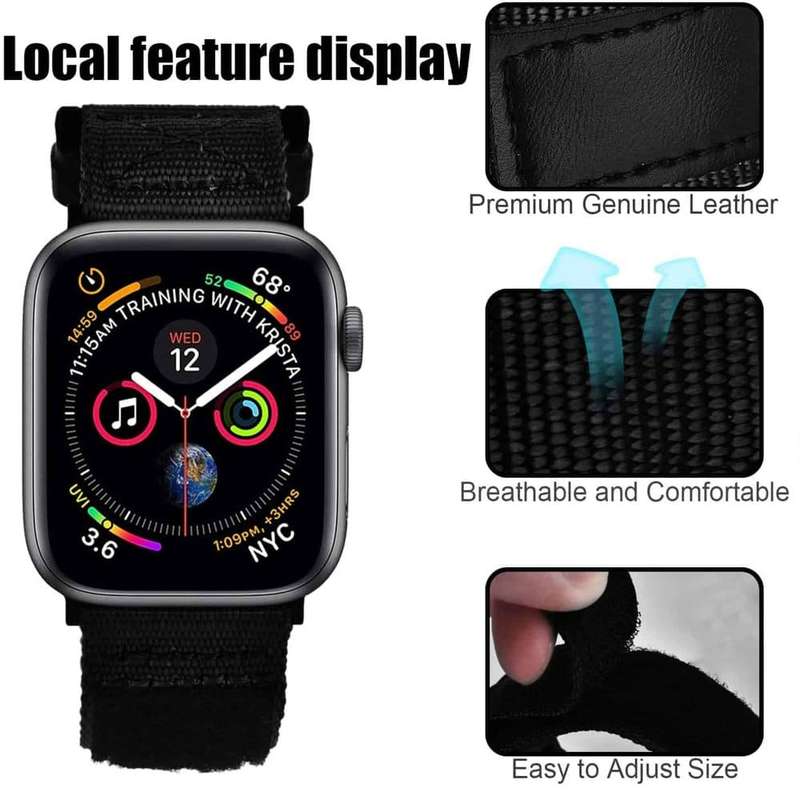 Killer Deals 38/40/41mm Apple Watch surfing water-resistant nylon strap - Green