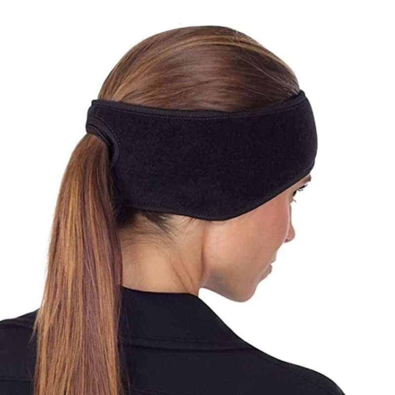 Women's Running/Jogging Winter Fleece Ponytail Sport Headband/Ear Warmer