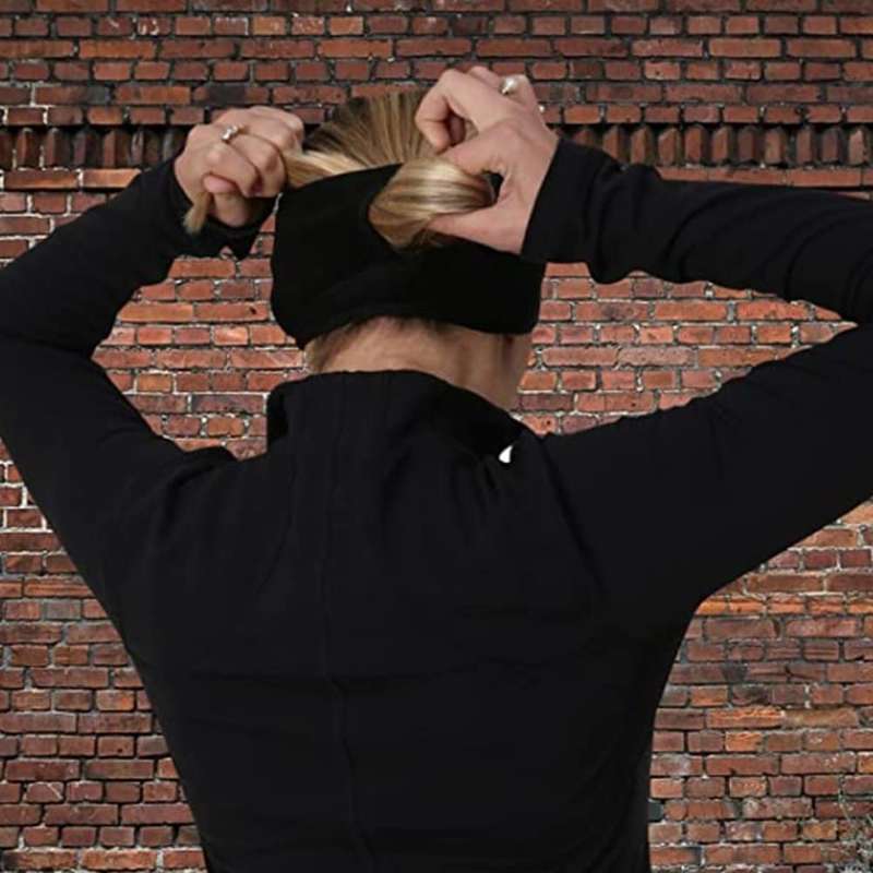 Women's Running/Jogging Winter Fleece Ponytail Sport Headband/Ear Warmer