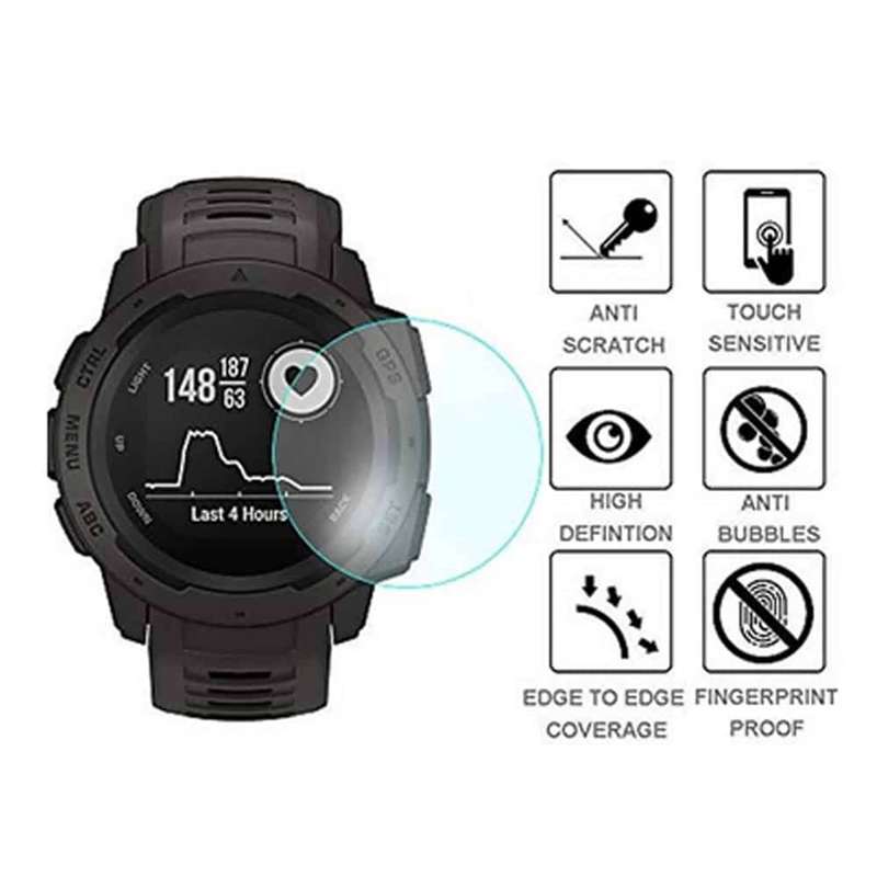 31mm Glass Screen Protector for Garmin Instinct Watch