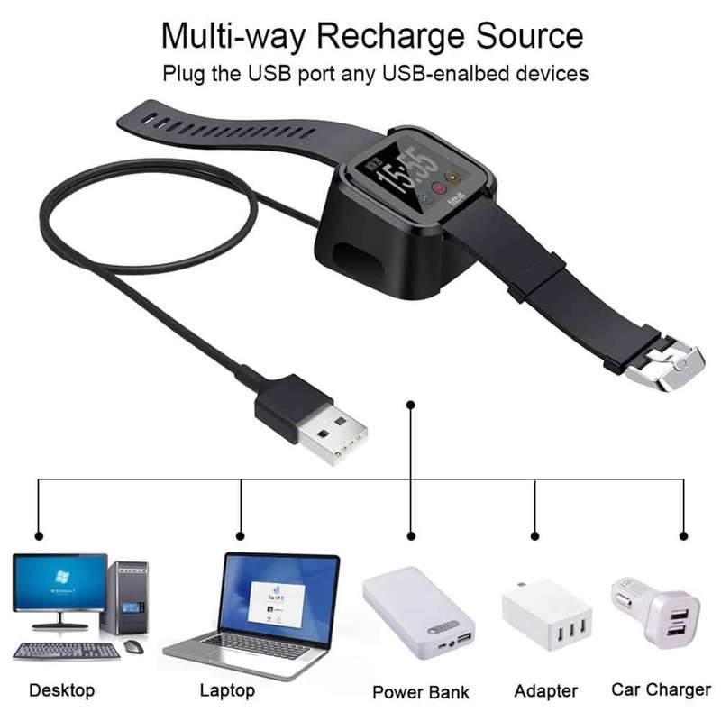 Replacement USB Charger Cable for Fitbit Versa/ Versa Lite