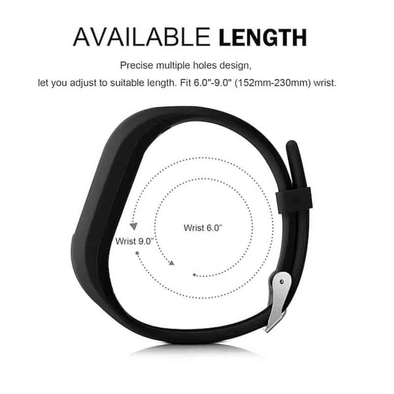 Killer Deals Replacement Silicone Strap for Garmin Vivofit 3/Vivofit JR- Black (Kids XS)