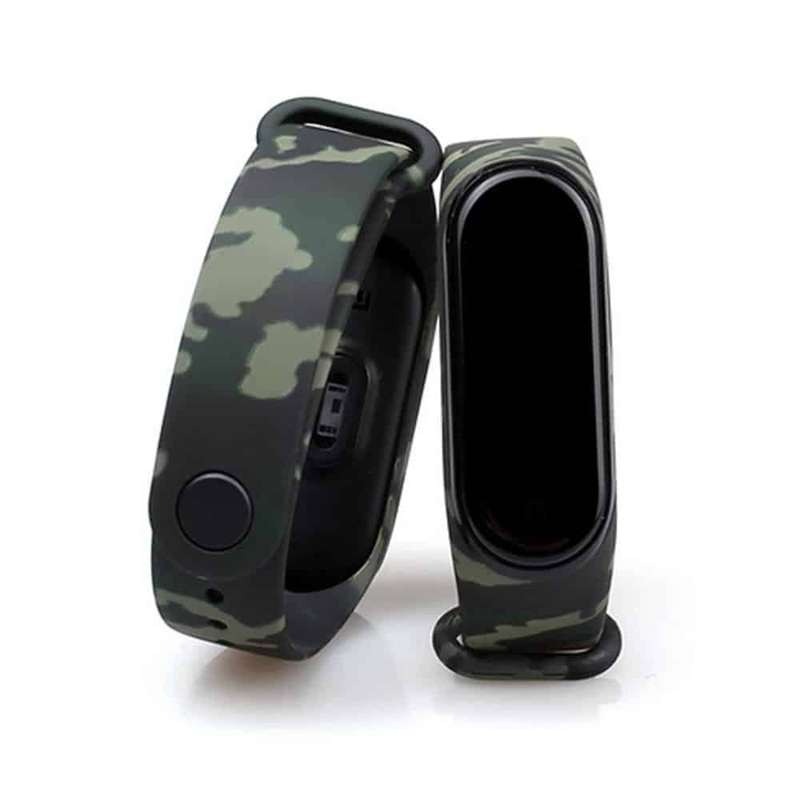 Killer Deals Xiaomi Mi Band 2 replacement silicone strap - Camo green