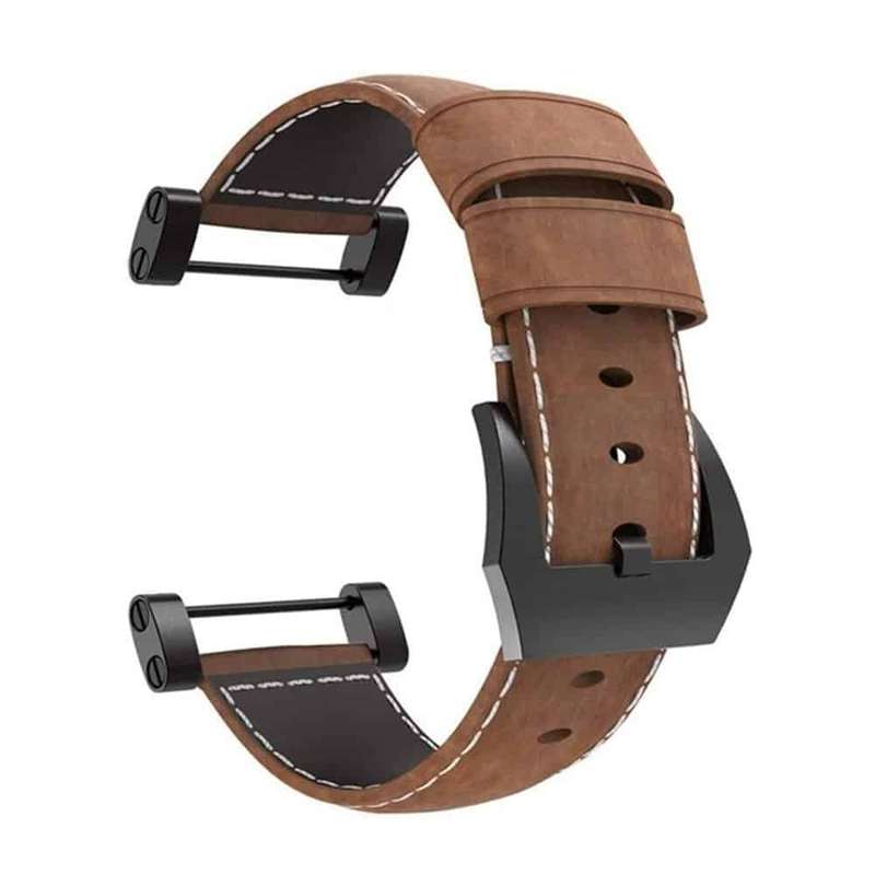 Hand-Stitched Genuine Leather Strap for Suunto Core- Brown