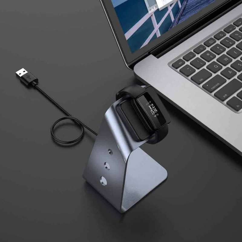 Killer Deals Fitbit Inspire 2 Aluminium Alloy Magnetic Charger Dock Stand - Grey